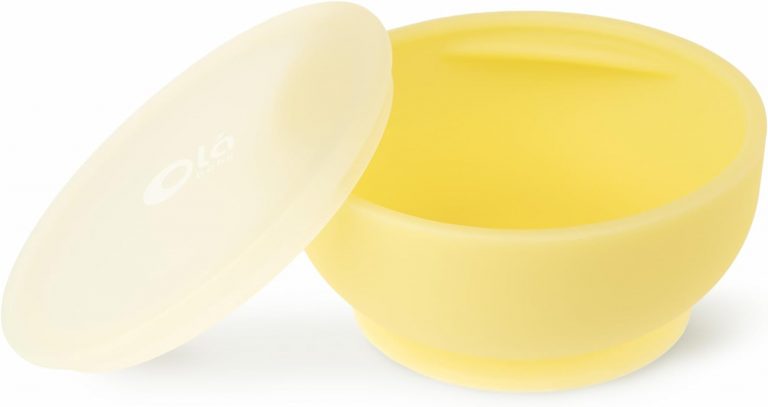 Olababy Silicone Suction Bowl with Lid