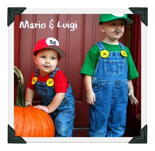 mario and luigi baby costumes
