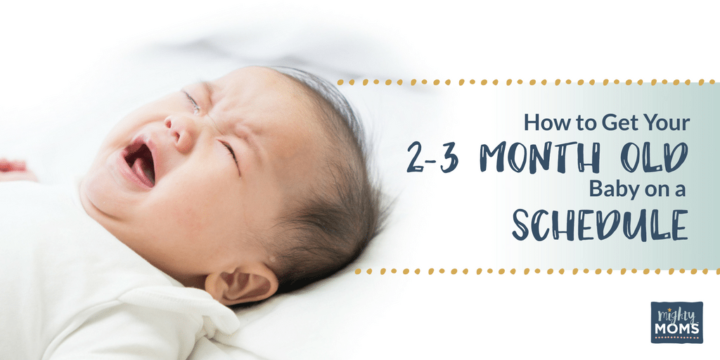 3 month old daily schedule